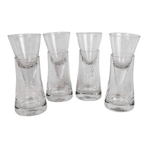 Clear Glass Shot Glass Set Vodka Barware​​​​